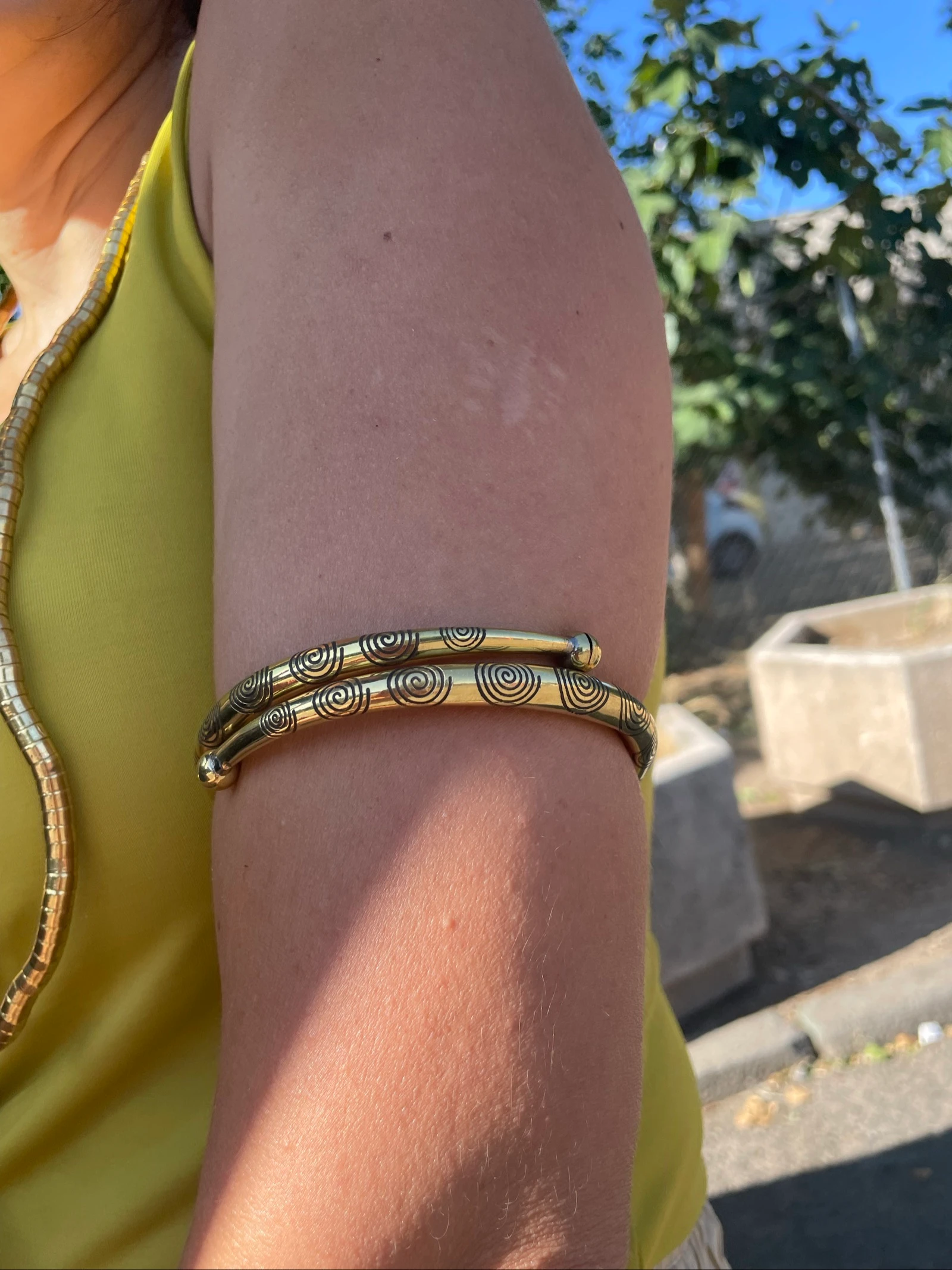Brazalete étnico dorado – photo 5
